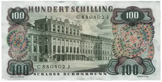 Austria 100 Schilling, 1960 reverse
