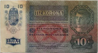 Austria 10 Kronen, 1919 reverse