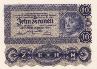 Austria 10 Kronen, 1922 obverse