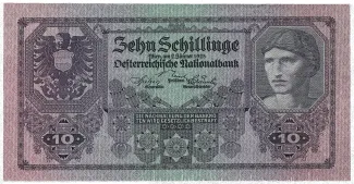 Austria 10 Schilling, 1925 obverse