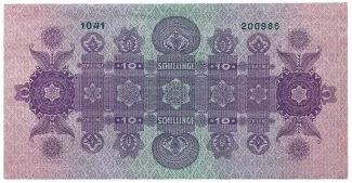 Austria 10 Schilling, 1925 reverse