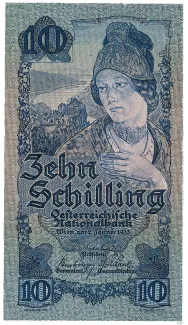 Austria 10 Schilling, 1933 obverse