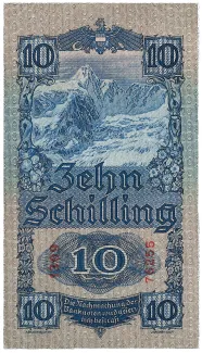 Austria 10 Schilling, 1933 reverse
