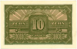 Austria 10 Schilling, 1944 reverse