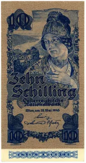 Austria 10 Schilling, 1945 obverse