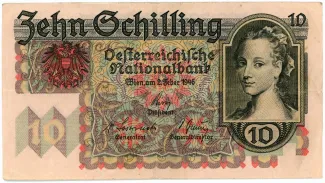 Austria 10 Schilling, 1946 obverse