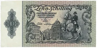 Austria 10 Schilling, 1950 obverse