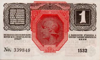 Austria 1 Kronen, 1916 reverse
