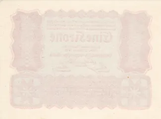 Austria 1 Kronen, 1922 reverse