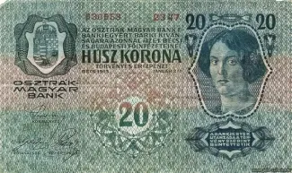 Austria 20 Kronen, 1920 reverse