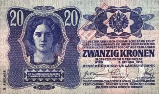 Austria 20 Kronen, 1920 obverse