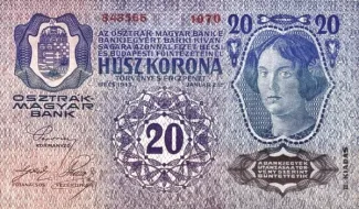 Austria 20 Kronen, 1920 reverse
