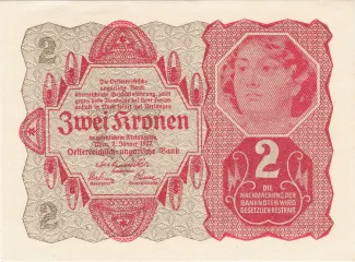 Austria 2 Kronen, 1922 obverse
