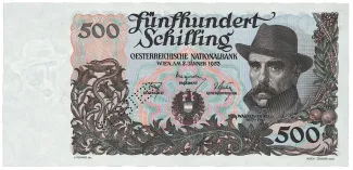 Austria 500 Schilling, 1953 obverse