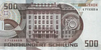 Austria 500 Schilling, 1985 reverse