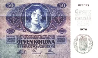 Austria 50 Kronen, 1920 reverse