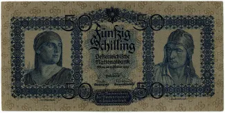 Austria 50 Schilling, 1929 obverse