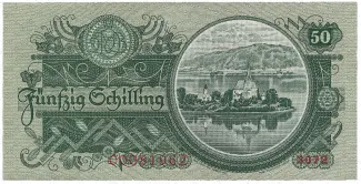 Austria 50 Schilling, 1945 reverse