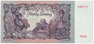 Austria 50 Schilling, 1951 reverse