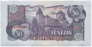 Austria 50 Schilling, 1962 reverse