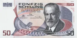 Austria 50 Schilling, 1986 obverse