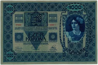 Austrian Empire 1.000 Kronen, 1902 reverse