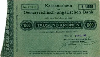 Austrian Empire 1.000 Kronen, 1918 obverse