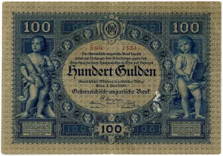 Austrian Empire 100 Gulden, 1880 obverse