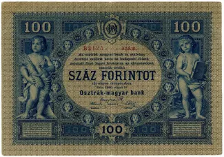 Austrian Empire 100 Gulden, 1880 reverse