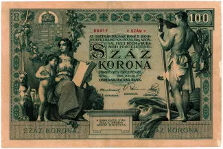 Austrian Empire 100 Kronen, 1902 reverse