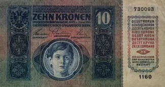 Austrian Empire 10 Kronen, 1915 obverse