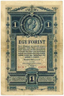 Austrian Empire 1 Gulden, 1882 reverse