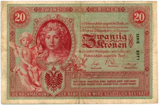 Austrian Empire 20 Kronen, 1900 obverse