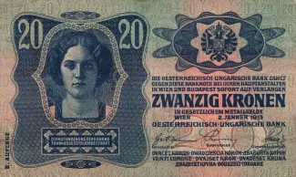 Austrian Empire 20 Kronen, 1913 obverse