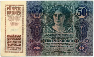 Austrian Empire 50 Kronen, 1914 obverse
