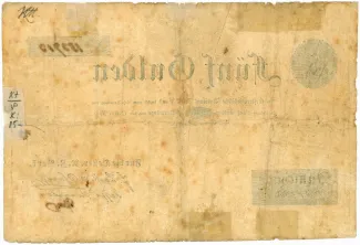 Austrian Empire 5 Gulden, 1816 reverse