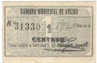 Aveiro, District of 1 Centavo, 1920 image