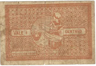 Aveiro, District of 1 Centavo, 1920 reverse