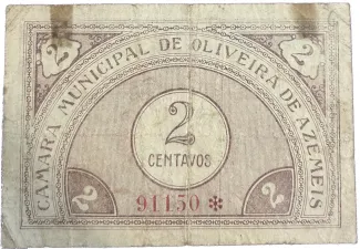Aveiro, District of 2 Centavos, reverse
