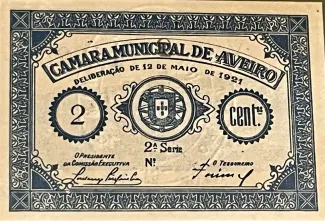 Aveiro, District of 2 Centavos, 1921 image
