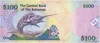 Bahamas 100 Dollars - Elizabeth II, 2009 reverse