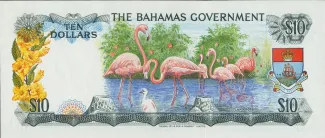 Bahamas 10 Dollars - Elizabeth II, 1965 reverse