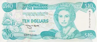 Bahamas 10 Dollars - Elizabeth II, 1992 image