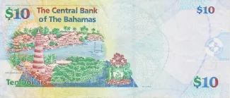 Bahamas 10 Dollars - Elizabeth II, 2005 reverse