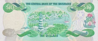 Bahamas 10 Dollars, 2000 reverse