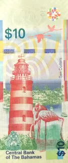 Bahamas 10 Dollars, 2016 reverse