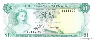 Bahamas 1 Dollar - Elizabeth II, 1965 image