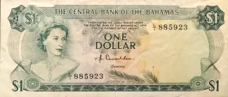 Bahamas 1 Dollar - Elizabeth II, 1974 image