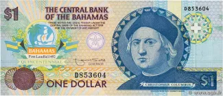 Bahamas 1 Dollars, 1992