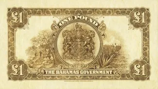 Bahamas 1 Pound - George V, 1930 reverse